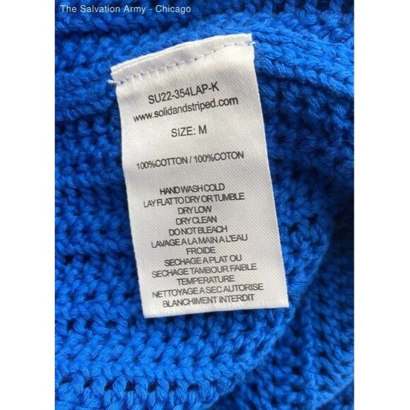 Solid & Striped The Bailey Midi Dress with Tie - Chunky Mesh Size M  NWT $218 - Picture 9 of 11